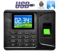 2.4" Screen Fingerprint Attendance Time Clock Recorder Free Software With USB U-disc