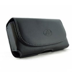 Leather Belt Clip Case Pouch Fr Apple Iphone 4S Fit W Mophie Juice Pack On It