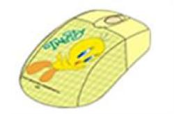 Tweety Optical USB Mouse Colour_ Green yellow Retail Box 3 Months Warranty