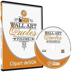 Wall Art Decal Quotes Clipart-vinyl Cutter Plotter Images-vector Clip Art Graphics Cd