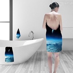 Nalahomeqq Bath Towel Set The Earth From Space Showing All They Beauty Extremely Detailed Image Including Elements Furnished Nasa Other Orientations And Planets Available