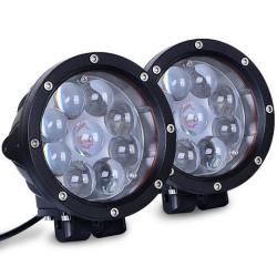 45W Round 4D LED Spot Light For Car And 4X4 Users