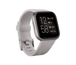 Fitbit Versa 2 Smartwatch in Stone with Small & Large Bands
