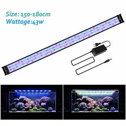 JOYHILL LED Aquarium Lights,Fish Tank Light with Extendable Brackets,Suitable for Aquatic Reef Coral Plants and Fish Keeping 