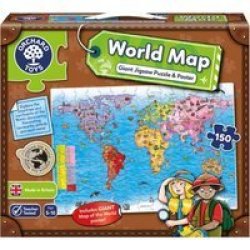 World Map Giant Jigsaw Puzzle & Poster 150 Pieces