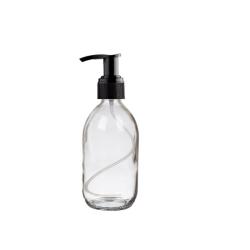 50ML Clear Glass Generic Bottle With Pump Dispenser - Black 28 410