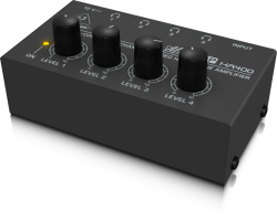 Behringer Microamp Ha400 Ultra-compact 4-channel Stereo Headphone Amplifier