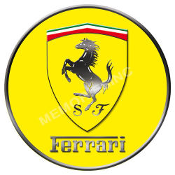 Ferrari Shield - Classic Round Magnet