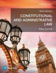 Constitutional And Administrative Law Paperback 9TH Revised Edition
