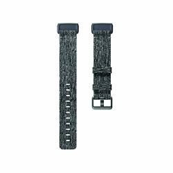 Fitbit Charge 3 Accessory Band Official Fitbit Product Woven Charcoal Large