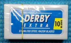 Derby Blue Double Edge Safety Razor Blades