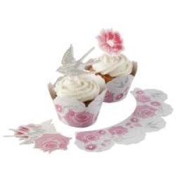 Ginger Ray Enchanted Rose - Cupcake Kit Pack Of 10