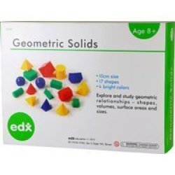 Edx Education Geometric Solids Plastic 10CM - 17 Piece