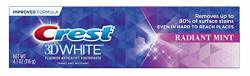 Crest Toothpaste 3D White Radiant Mint 4.1OZ