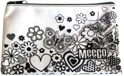 MEECO Junior Girls Doodle Me Pencil Bag with Zip