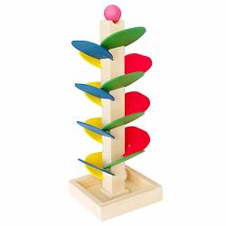 LFOEWPP7 Wooden Educational Assembling Toy Tree Marble Ball Run Track Game Baby Kids Gift Children Fun Learning At Home School