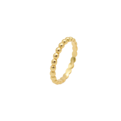 18CT Gold Bubble Ring - 56 Gold