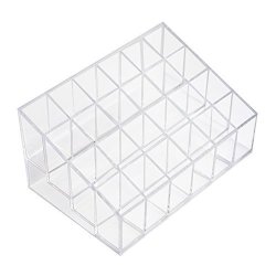 Transparent Cosmetic Makeup Organizer For Lipstick Brushes Bottles And More. Clear Case Display Rack Holder