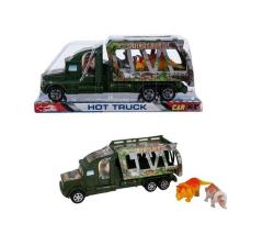 Vehicle Playset Truck With 2 Dinos