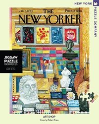 New York Puzzle Company - New Yorker Art Shop - 1000 Piece Jigsaw Puzzle