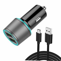 Compatible For Samsung Galaxy S6 S7 Edge Rapid Micro USB Car Charger Aspark Quick Charge 3.0 Dual USB Fast Car Charger For Samsung Galaxy