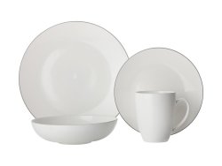 Maxwell & Williams - Edge Coupe Dinner Set - Set Of 16