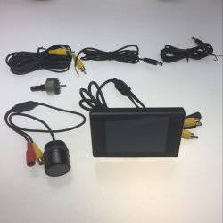 3.5 Inch Parking Assist Lcd Monitor + Mini Waterproof Car Rear View Reverse Camera Kit