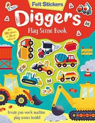 Felt Stickers Diggers Play Scene Book By Kit Elliot