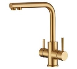 Premium Quality Brass Twin Kitchen Tap With Filter Water Outlet