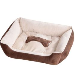 Dhao Medium Dog Cat Kennel Pet Bed Extra Plush Sofa Style Couch