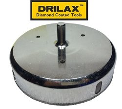 Drilax 5-1 2 Diamond Coated Hole Saw Ceramic Porcelain Tiles Glass Granite Flooring Tile Drill Bit 5 1 2 Inches In