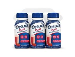 Ensure Plus Nutrition Shake Strawberry 8-OUNCE Bottle Pack Of 48