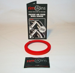 Rim Skins Single Pack - Red Select Your Size Rims - 20 Inch Red