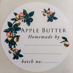 Nancy Nikko Apple Butter Labels For Canning - 2" Round - 36 Pkg