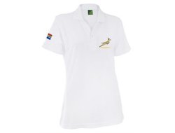 Springbok Ladies Pique Golf Shirt - White XL