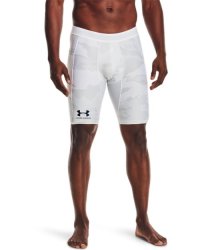 Men's Ua Iso-chill Compression Print Long Shorts - White XL
