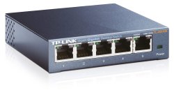 TP-link 5 Port Desktop Gigabit Switch 5 10 100 1000M RJ45 Ports Steel Case