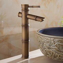 Basin Faucet Brass Faucet Bamboo Waterfall Bathroom Sink Faucet Single Lever Bath Bath Mixer Toilet Water Tap Wc Taps Zly
