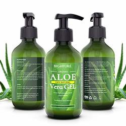 Aloe Vera Gel Bighture Pure Aloe Vera Gel With Organic Aloe For Healthy Skin Hair & After Sun Relief 10.25FL.OZ 300ML
