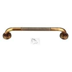 Ftvogue Antique Style Brass Carved Shower Tub Safety Grab Bar Wall Mounted Bathroom Accessories