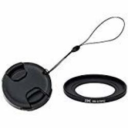 Jjc RN-G7XM2 49MM Metal Filter Ring Adapter With Lens Cap & Lens Cap Keeper For Canon Powershot G5X G7X G7X Mark II And G7X