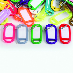 Key Tag Plastic Astd Colour 100PCS-BAG