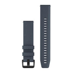 Garmin Quick Release Bands 20 Mm - Granite Blue With Black Stainless Steel Hardware
