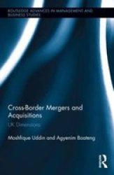 Cross-border Mergers And Acquisitions - UK Dimensions Hardcover