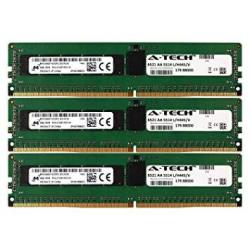 DDR4 Micron By A-tech 24GB Kit 3X 8GB 1RX4 PC4-17000 2133MHZ For Dell Poweredge R730XD R730 R630 T630 R430 R530 C4130 H8PGNC Memory RAM