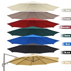 Benefitusa Replacement Canopy Top Cover For 11.5' Rome Cantilever Patio Umbrella Outdoor Sunshade Blue