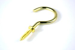 Cup Hooks Brass 1 1 2 38MM 144 In Box