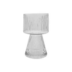 Aura Clear Footed Vase