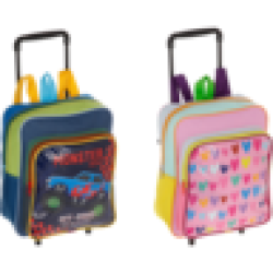 Colourful Kiddies A4 Trolley Backpack 30CM Type May Vary