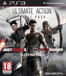 Ultimate Action Triple Pack - Just Cause 2 SLEEPING Dogs tomb Raider PS3